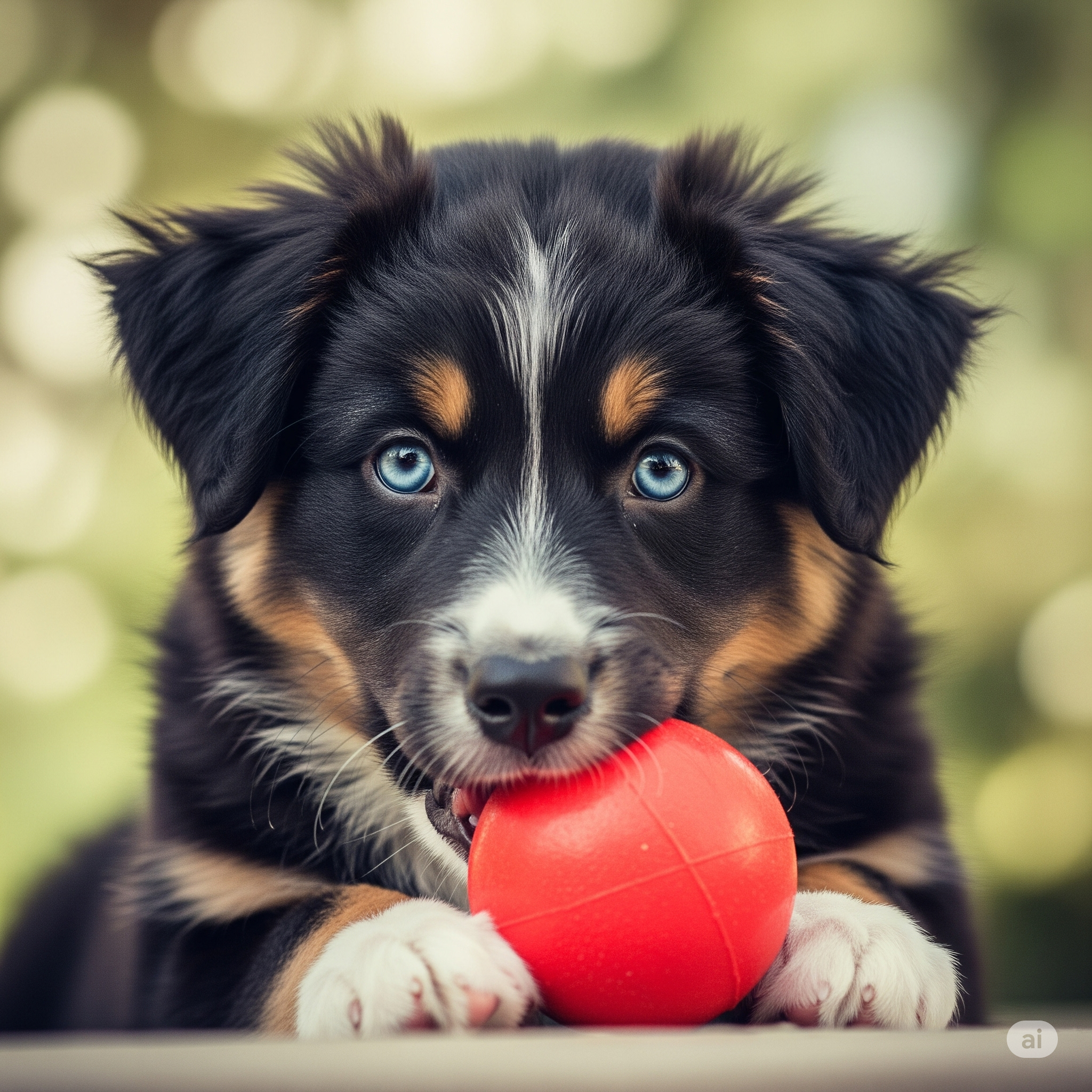 Ziggy, Black Bi Australian Shepherd puppy