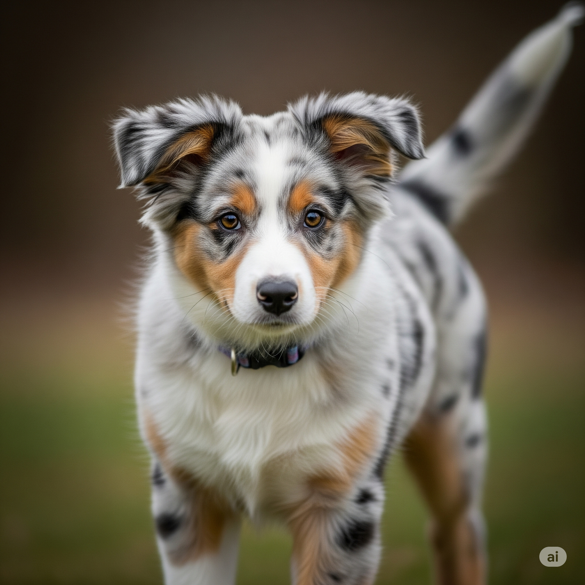Luna, Blue Merle Australian Shepherd puppy